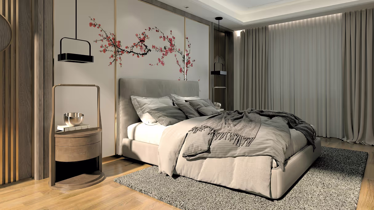 A bedroom built by LST Building Services