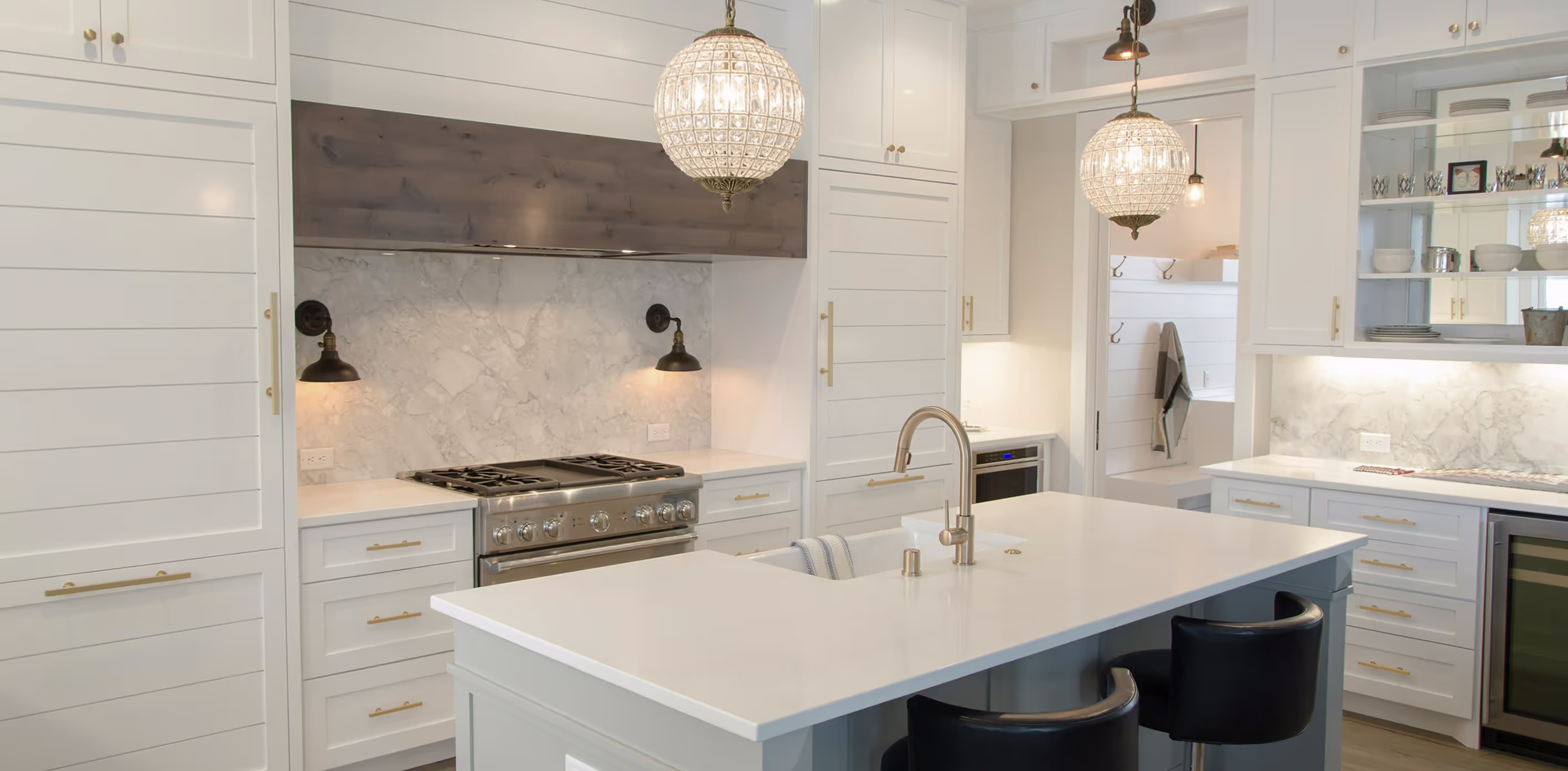 A kitchen built by LST Building Services